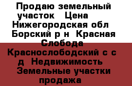 Продаю земельный участок › Цена ­ 0 - Нижегородская обл., Борский р-н, Красная Слобода (Краснослободский с/с) д. Недвижимость » Земельные участки продажа   
